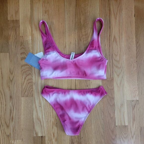 Mosmann Australia Women's Pink Tie Dye Top & Bottom 2 Piece Bikini Set S… - Picture 12 of 14